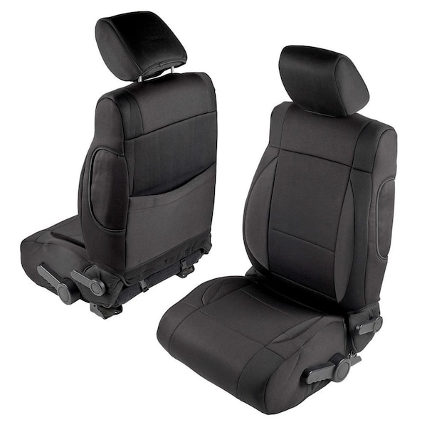 0712 JK  2 DOOR NEOPRENE SEAT COVER SET FRONT/REAR  BLACK